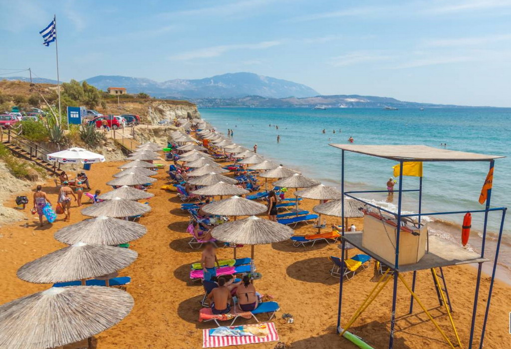  Plaža Ksi na ostrvu Kefalonija 